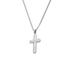 Josephs Jewelers Necklaces And Pendants>Stainless Steel Diamond Cross and 24″ Inch Chain