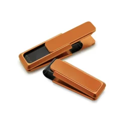 Josephs Jewelers Money Clips>Stainless Steel Orange Slide Money Clip