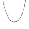 Josephs Jewelers Men’s Jewelry>Stainless Steel Oxidized 20″ Inch Boston Link Chain