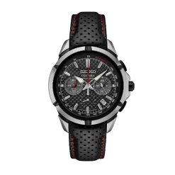 Josephs Jewelers Seiko Watches>Stainless Steel Seiko Coutura Quartz Chronograph Watch