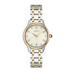 Josephs Jewelers Seiko Watches>Stainless Steel Two Toned Seiko Diamonds Collectionn Watch