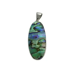 Josephs Jewelers Necklaces And Pendants>Sterling Silver Abalone Shell Pendant