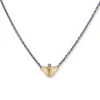 Josephs Jewelers Necklaces And Pendants>Sterling Silver and 24K Yellow Gold “Stockholm Love” Diamond Necklace