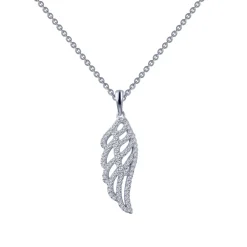 Josephs Jewelers Necklaces And Pendants>Sterling Silver Angel Wing Pendant with Chain