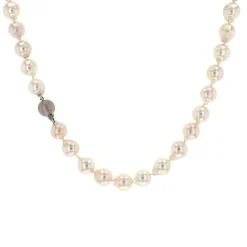 Josephs Jewelers Necklaces And Pendants>Sterling Silver Baroque Akoya Pearl Necklace