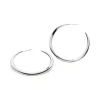 Josephs Jewelers Earrings>Sterling Silver Bevel Hoop Earrings