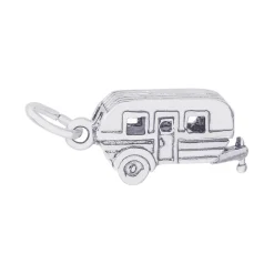 Josephs Jewelers Necklaces And Pendants>Sterling Silver Camping Trailer Charm