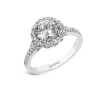 Josephs Jewelers Engagement Rings>Sterling Silver Cubic Zirconia Sample Engagement Ring