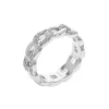 Josephs Jewelers Rings>Sterling Silver Cubic Zirconia Link Ring