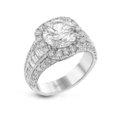 Josephs Jewelers Engagement Rings>Sterling Silver Cubic Zirconia Sample Engagement Ring