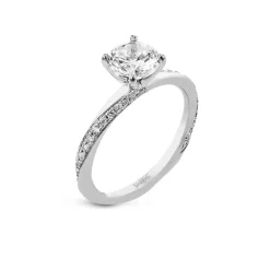 Josephs Jewelers Engagement Rings>Sterling Silver Cubic Zirconia Sample Engagement Ring