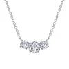Josephs Jewelers Necklaces And Pendants>Sterling Silver 3-Cubic Zirconia Necklace