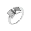 Josephs Jewelers Rings>Sterling Silver Curved Plate Ring