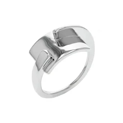 Josephs Jewelers Rings>Sterling Silver Curved Plate Ring