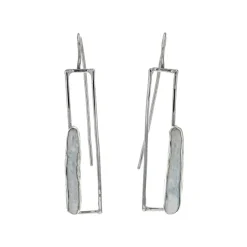 Josephs Jewelers Earrings>Sterling Silver Dangle Freshwater Pearl Earrings