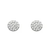 Josephs Jewelers Earrings>Sterling Silver Dew Disc Cubic Zirconia Earrings