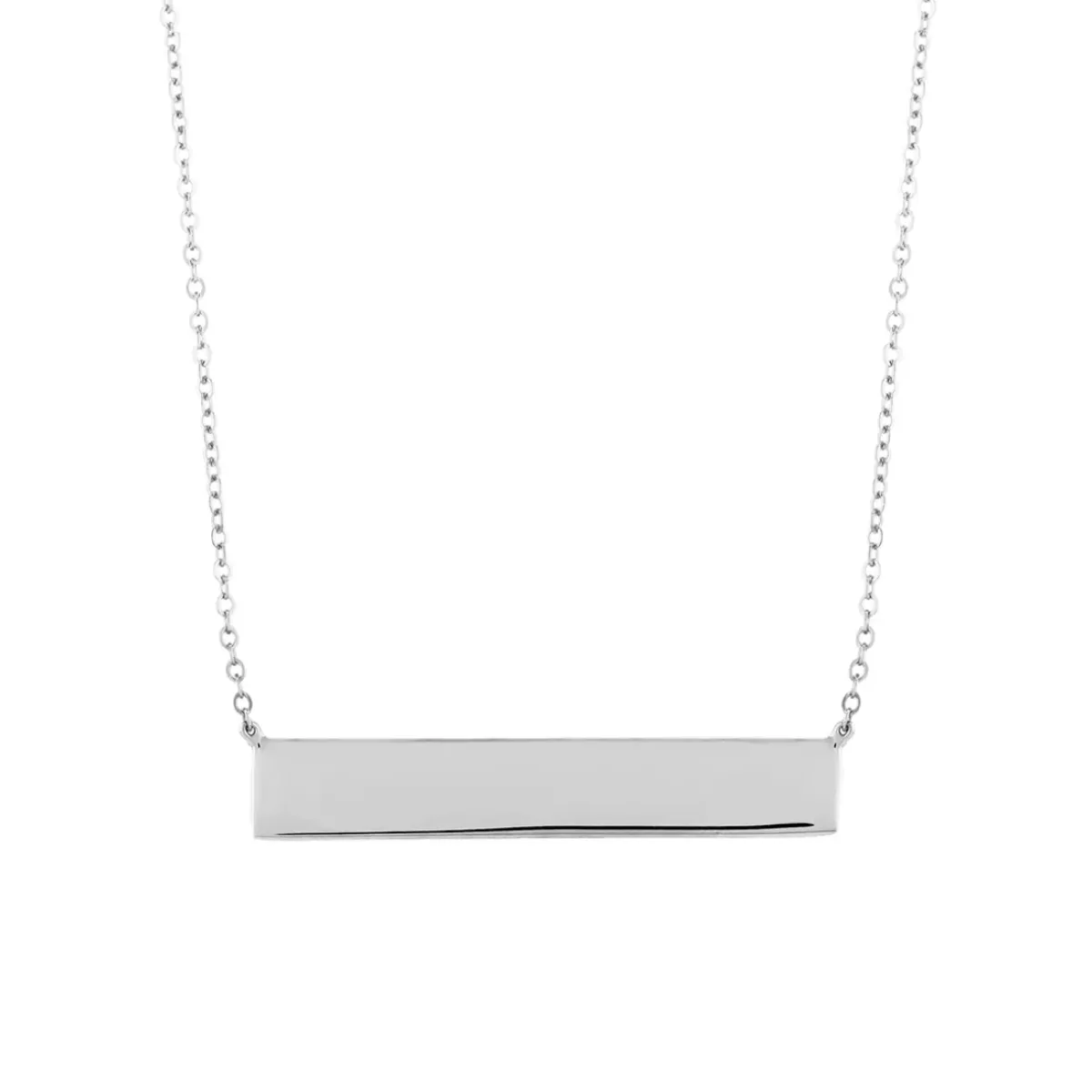 Josephs Jewelers Necklaces And Pendants>Sterling Silver Engravable Bar Necklace