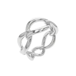 Josephs Jewelers Rings>Sterling Silver Entwine Link Ring