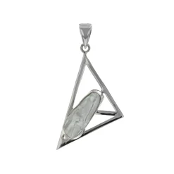 Josephs Jewelers Necklaces And Pendants>Sterling Silver Freeform Pearl Pendant