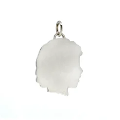 Josephs Jewelers Necklaces And Pendants>Sterling Silver Girl Head Pendant