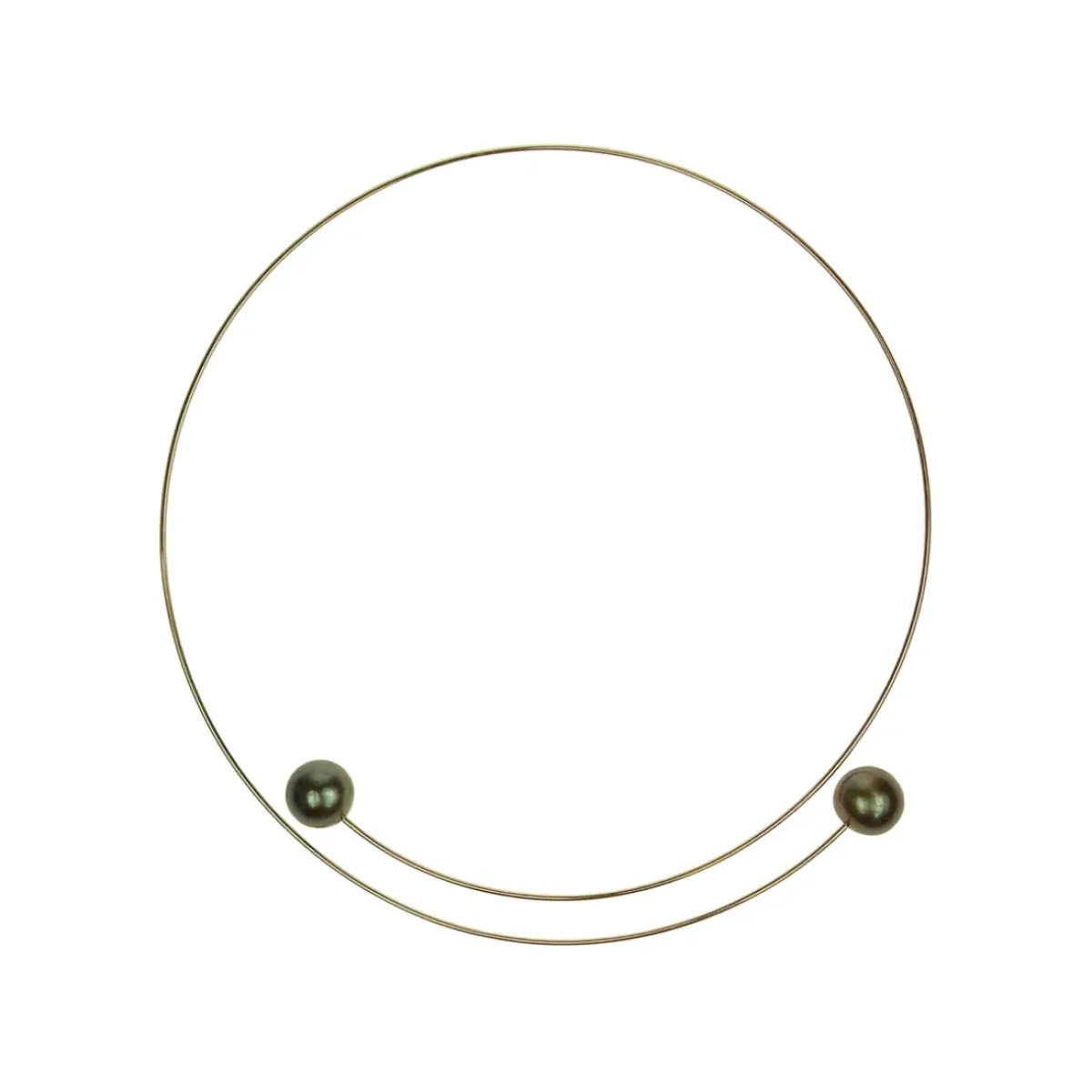 Josephs Jewelers Necklaces And Pendants>Sterling Silver Gray Pearl Choker Necklace