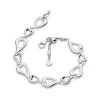 Josephs Jewelers Bracelets>Sterling Silver Heart Link Bracelet