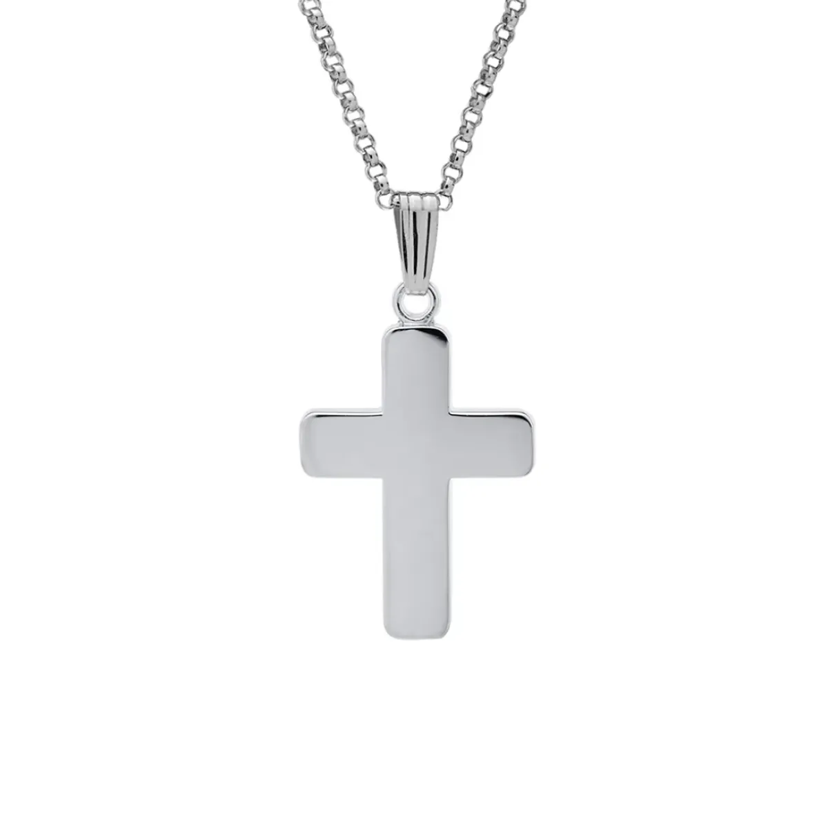 Josephs Jewelers Necklaces And Pendants>Sterling Silver High Polished Cross Pendant