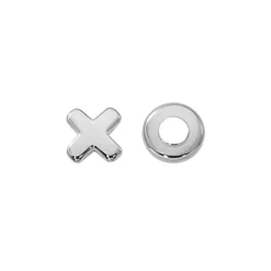 Josephs Jewelers Earrings>Sterling Silver Hugs & Kisses Earrings