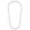 Josephs Jewelers Necklaces And Pendants>Sterling Silver 26-Inch Flat Figaro Chain