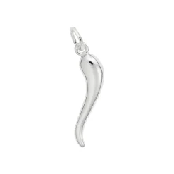 Josephs Jewelers Bracelets>Sterling Silver Italian Horn Charm