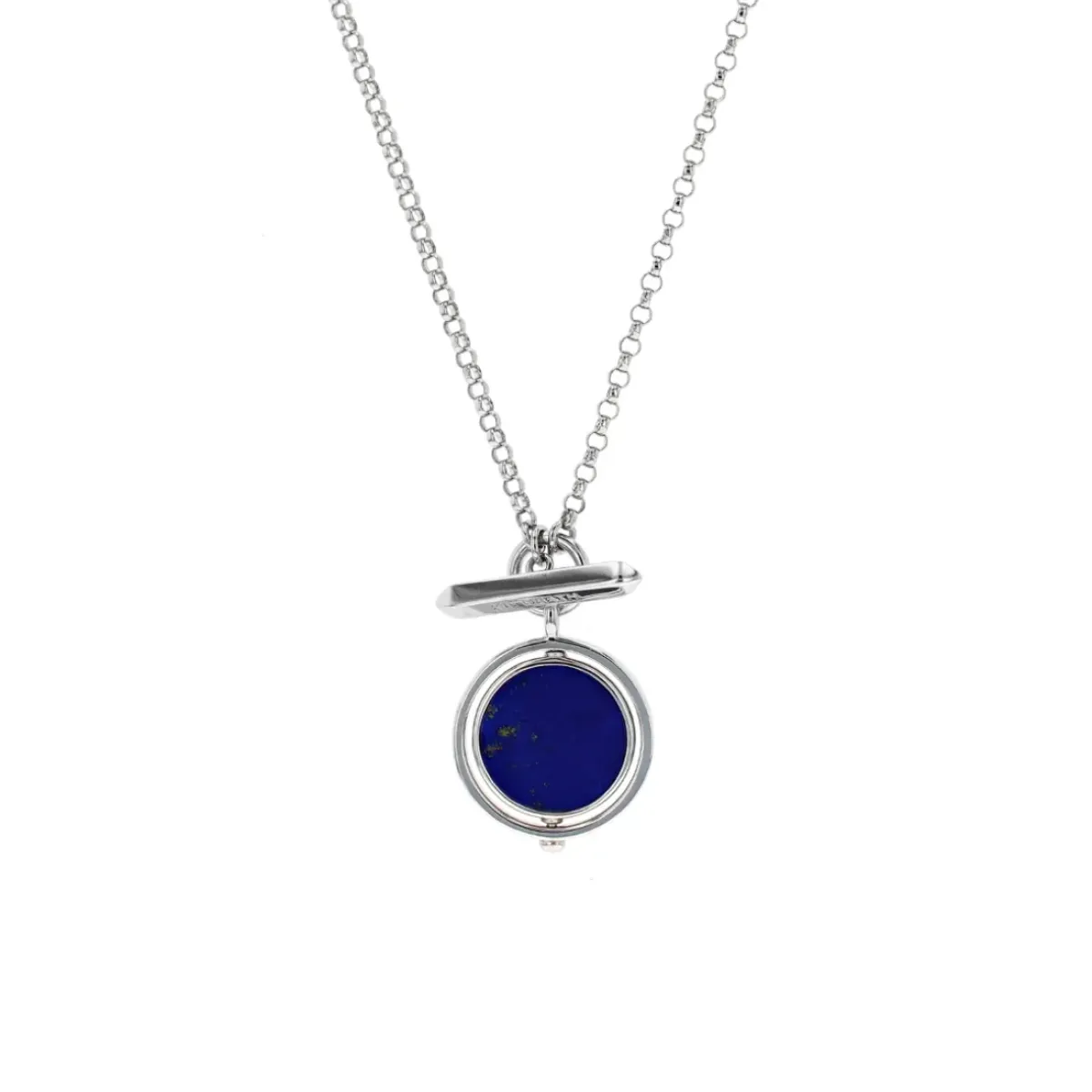 Josephs Jewelers Necklaces And Pendants>Sterling Silver Lapis Equinox Necklace