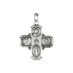 Josephs Jewelers Necklaces And Pendants>Sterling Silver Large 4-Way Cross Pendant