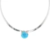 Josephs Jewelers Necklaces And Pendants>Sterling Silver Larimar Neckcuff