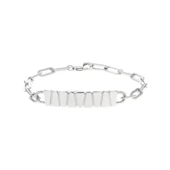 Josephs Jewelers Bracelets>Sterling Silver Paperclip Bar Bracelet