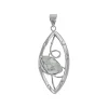 Josephs Jewelers Necklaces And Pendants>Sterling Silver Pearl Teardrop Pendant