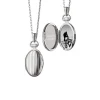 Josephs Jewelers Necklaces And Pendants>Sterling Silver Petite Engraved Locket with Chain