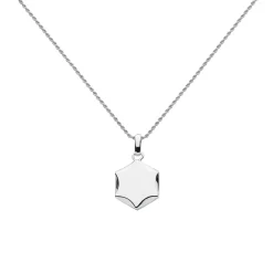 Josephs Jewelers Necklaces And Pendants>Sterling Silver Revival Hexagon Pendant with Chain
