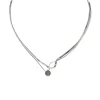 Josephs Jewelers Necklaces And Pendants>Sterling Silver Round Tahitian Pearl Cuff Necklace