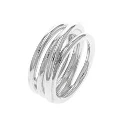 Josephs Jewelers Rings>Sterling Silver 4-Row Wire Wrap Ring
