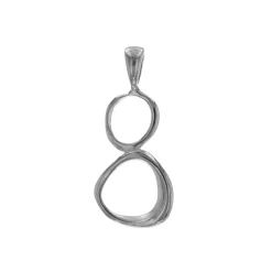 Josephs Jewelers Necklaces And Pendants>Sterling Silver Small Cascade Circle Pendant