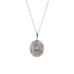 Josephs Jewelers Necklaces And Pendants>Sterling Silver “The Church” Pendant with Chain