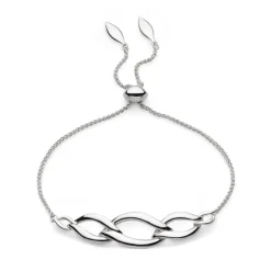 Josephs Jewelers Bracelets>Sterling Silver Twine Link Bracelet
