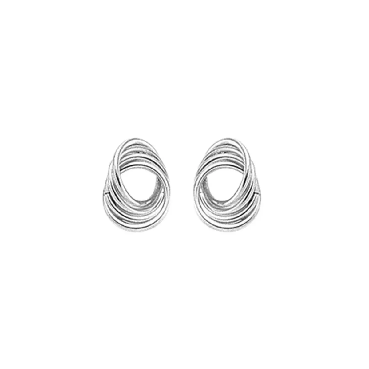 Josephs Jewelers Earrings>Sterling Silver Twist Knot Stud Earrings