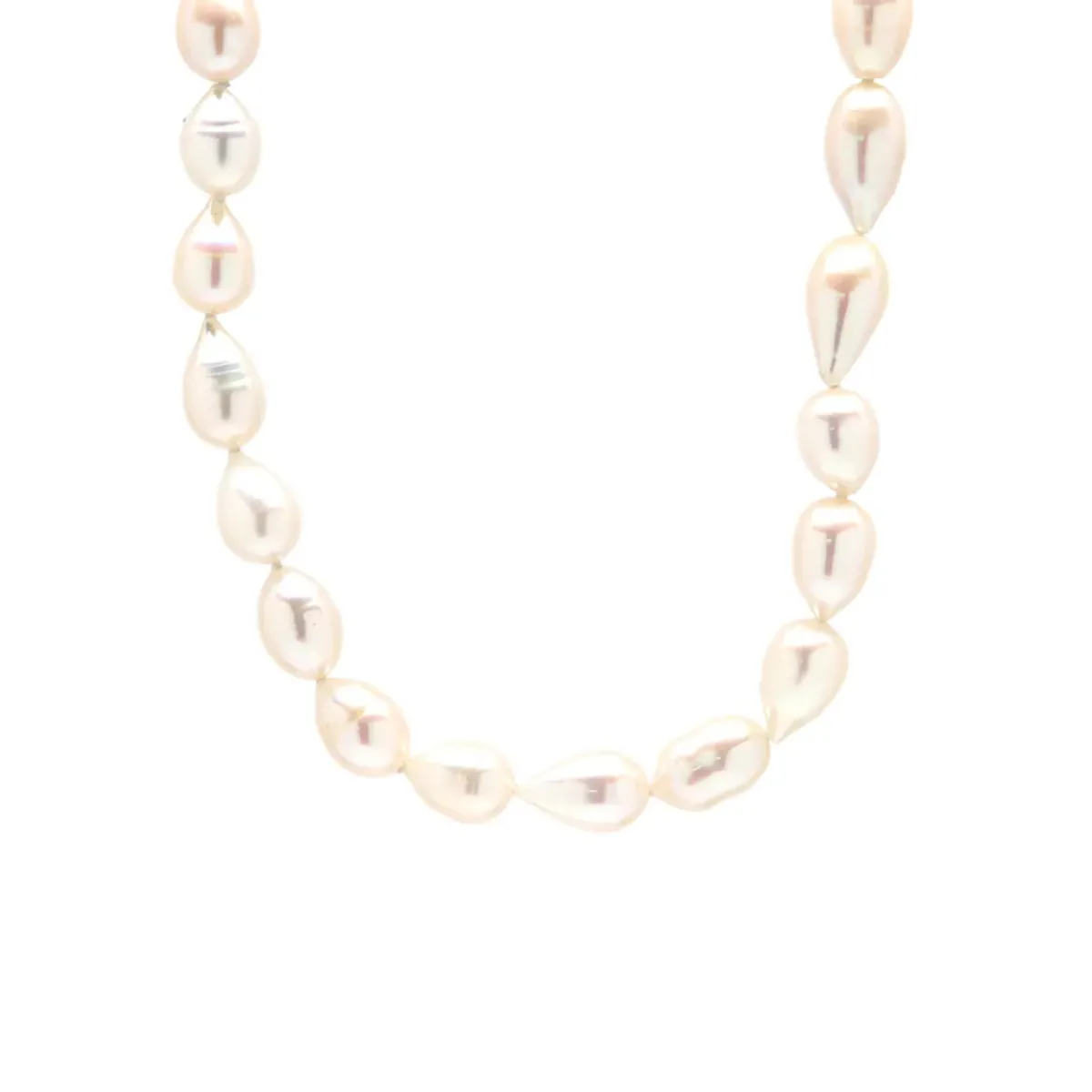 Josephs Jewelers Necklaces And Pendants>Sterling Silver White Rice Pearl Necklace