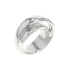 Josephs Jewelers Rings>Sterling Silver Wide Crossover Ring