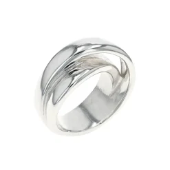 Josephs Jewelers Rings>Sterling Silver Wide Crossover Ring