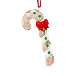 Josephs Jewelers Home Décor>Swarovski – Holiday Cheers: Gingerbread Candy Cane Ornament