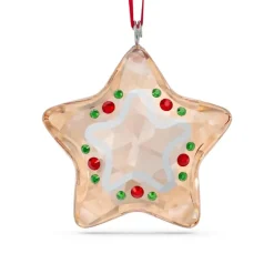 Josephs Jewelers Home Décor>Swarovski – Holiday Cheers: Gingerbread Star Ornament