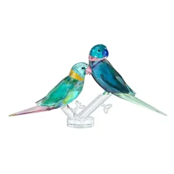 Josephs Jewelers Home Décor>Swarovski – Jungle Beats: Parakeet Couple Fife & Fifer