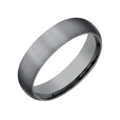 Josephs Jewelers Wedding Bands For Men>Tantalum Domed Comfort-Fit Band
